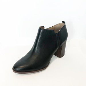 Franco Sarto Dante Black Leather Booties